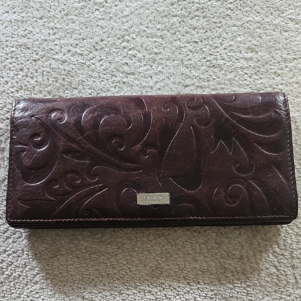 Charming Charlie Embossed Brown Wallet